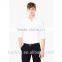 Classic Italian Essential White Color Slim-fit Men Shirt With Classic Collar