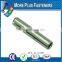 Made in Taiwan Clear Zinc Finish Steel Slotted Spring Tension Pin