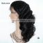 Wholesale Virign Brazilian Frontal Lace Human Hair Wig Black Rose Wavy Customized Full Lace Wigs