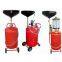 80L wheel mounted Pneumatic Waste Oil Drainer and suction with transparent chamber