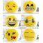 8cm 10cm plush emoji Keychain with loop and chuck