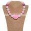 Children girls bubblegum chunky statement necklaces M5060704