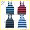 wholesale Custom fitness striped blank Mens Tank Top