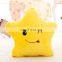 Professional production hot sale star shape led pillow various color decorative toys with light