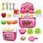 Nice design plastic kitchen kids toys with light and music