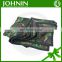 Soft and comfortable fleece green camouflage blanket