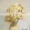 20s Retro short blond Diva party wigs P-W214