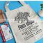 wholesale promotional 100% blank cotton canvas bags for shopping