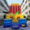 Inflatable climbing wall with obstacle course