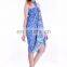 Indian Handmade Women Floral Design Summer Sarong New Women Bathing Suit Beach Dress Sarong Wrap Green Bikini Swimwear Cover Up