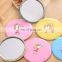 Cheap wholesale Lady Gift Portable Tin Plate Cosmetic Mirror