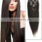 Top Quality 10pcs 100g Clip in Remy Human Hair Extensions Straight for Women's Beauty Hairsalon in Fashion