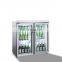 360L Supermarket Single Door Beverage Display Upright Beer Cooler With Blower Cooled Refrigerating System