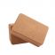 Wholesale Yoga Brick Customized Logo Eco-friendly Fitness Odor Free Non-slip Natural Cork Yoga Block
