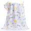 cute baby swaddle  100%cotton 6 layer muslin  super soft baby bath towel  muslim newborn swaddle  cotton baby blanket