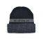 Premium Quality Winter Custom Knitted Beanie Hat With Woven Label