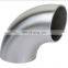 Manufacturer Offer Stainless Steel Pipe Fitting Weld 90 Degree Elbow
