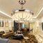 European-style Living Room Fan Lights Restaurant Fashion Crystal LED Ceiling Light