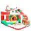 Christmas Inflatable Bouncer House With Air Blower And Jumping Castle With Slide