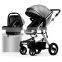 2020 wholesales four wheel luxury cheap muti-functionalbaby pram stroller 3-in-1
