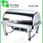2/3 Size Rectangule Roll Top Stainless Steel Electric Buffet Chafer