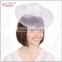 costume white wedding party bridal headdress with feather and clips