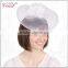 costume white wedding party bridal headdress with feather and clips