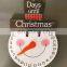 2021 wooden Santa Claus sign Christmas pendant creative Christmas countdown home decoration holiday calendar pendant