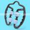 U Shape Trigger Point Massage Roller Muscle Massager Yoga Pilates for Arm Neck Muscle Tissue 4 Wheel foam roller Ring Clip Leg