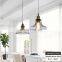 Tonghua Vintage Clear Glass Shell 21cm Hanging Light Pub Coffee Home E26 Lamp Holder Edison Light