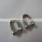 Stainless steel Straight Dee Shackle With Flush Slotted Bolt for marine and industrial rigging aplications