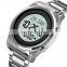 New Skmei 1734 Muslim Qibla Watch Digital Compass Stainless Steel Waterproof Elegant Azan Watch