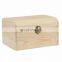 3 x Plain Unpainted Wooden Treasure Chest Jewellery Storage Wood Box Case Set