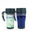 Custom Double Wall 420ml Plastic Reusable Coffee Cups Travel With Lid
