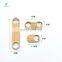 Wall Mount Natural Eco-Friendly Aluminum Stainless Steel Bamboo Custom Shape Logo Can Bottle Opener for Beer