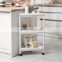 3-tier kitchen bathroom rolling cart trolley hand food carts truck trolley Storage organizer wheel plastic utility cart 3 tier