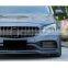Grille Front rear bumper assembly side skirt  for Mercedes Benz C-class W205 upgrade  modification AMG 63s style