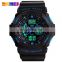 SKMEI 0955 Silicone Strap LED Digital & Quartz Men Wristwatch Fashion Analog 30M Waterproof Watches Men relogio masculino