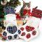 Wholesale Custom Vintage Plain Sublimation Pet Cat Dog Paw Gift Decoration Socks Christmas Stocking