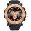 Men Luxury Watch High Quality Stainless Steel Case Silicone Strap Big Face Sport Waterproof Custom Logo Mens Chronograph Watch