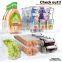 PET freezer bins refrigerator transparent plastic drawer organizers tray Holder clear egg storage containers with lid