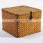 HBK Three piece set with lid square handmade natural seagrass storage box for sundries