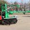 Self propelled type crawler walnut harvesting machine