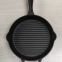 Popular camp bbq grill pan cast iron non stick grill pan with long handle