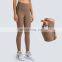 Customized New Nude Feeling Side Pockets Yoga Leggings High Waist Yoga Fitness Pants Women Sports Gym Wear Tight