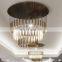 hotel living room dining large acrylic modern ceiling luxury chandeliers