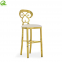 High Bar Chairs Modern Silver Stainless Steel Metal Bar Stools