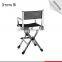 Elegant pink outdoor barber hairdressing makeup chair, aluminum nylon folding lightweight director chair wholesale