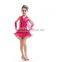 Hot Sexy Red/ Rose fashion Fringe Latin dance Dress children girl latin dance dress