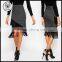 2015 Fashion Asymmetric Tassel / Fringe Jacquard Wrap Skirt for Women